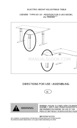 CONSET 501-23 Directions For Use / Assembling