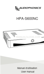 Audiophonics HPA-S600NC Podręcznik użytkownika