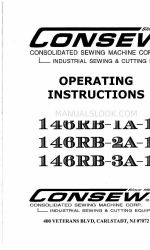 Consew 146RB-2A-1 Istruzioni per l'uso