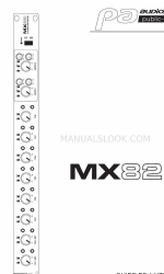 audiophony PA MX82 Gebruikershandleiding