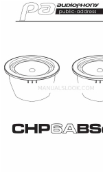 audiophony CHP6A-Bset Manuale d'uso