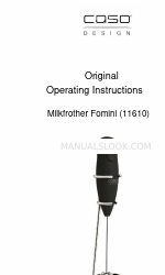 CASO DESIGN Milkfrother Fomini Original Operating Instructions