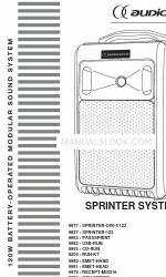 audiophony SPRINTER-122 Manuale d'uso