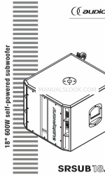 audiophony SRSUB18A Manual do utilizador