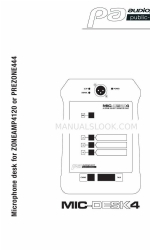 audiophony MIC-DESK4 Gebruikershandleiding