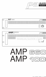 Audiophony PA AMP1000 Panduan Pengguna