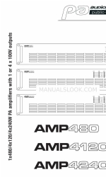 Audiophony PA AMP4240 Panduan Pengguna