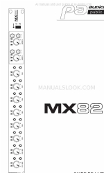 Audiophony PA MX82 Gebruikershandleiding