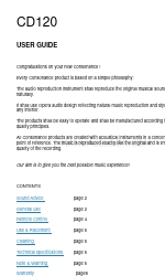 Consonance CD120 Manual del usuario