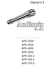 Audiopipe APK-3500 Owner's Manual