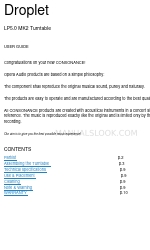 Consonance Droplet Manual del usuario