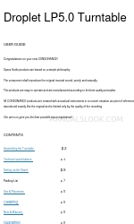 Consonance Droplet LP5.0 Manual del usuario