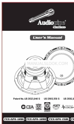 Audiopipe TXX-APA-12BL Manuel de l'utilisateur