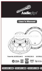 Audiopipe TXX-APA-12BL Manuel de l'utilisateur