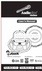 Audiopipe TXX-BD2-15 Manuel de l'utilisateur