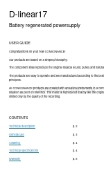 Consonance D-linear17 Manual del usuario