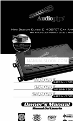 Audiopipe APSM-1300 Owner's Manual