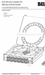 Belden FX ECX Cassette OM1 06P Splice Manual de instalação