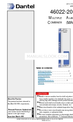 Dantel B11-46022-20 Instrukcja instalacji i obsługi