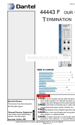 Dantel A11-44443-00 Panduan Pemasangan & Pengoperasian