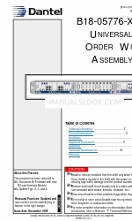 Dantel B18-05776-01 Manual de instalação e operação