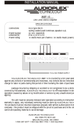 Audioplex AMP 10 Installationshandbuch