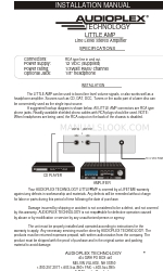 Audioplex LITTLE AMP Manuale di installazione