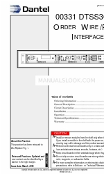 Dantel 00331 Handbuch für Installation und Betrieb