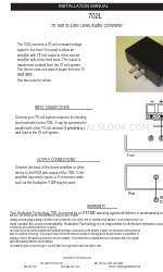 Audioplex 702L インストレーション・マニュアル