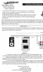 Audioplex MonoMixer 200 B インストレーション・マニュアル
