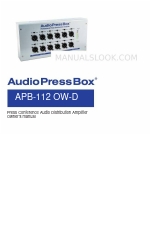 AudioPressBox APB-112 OW-D Kullanıcı El Kitabı