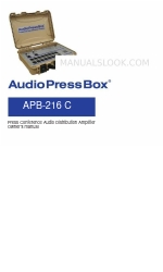 AudioPressBox APB-216 C Kullanıcı El Kitabı