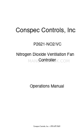 Conspec Controls P2621-NO2/VC Operation Manual