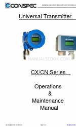 Conspec Controls CX Series Посібник з експлуатації та обслуговування