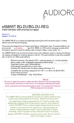 Audioroot eSMART BG-DU-REG Manuale di avvio rapido