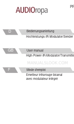 AUDIOropa PRO IR-400 Manuel de l'utilisateur