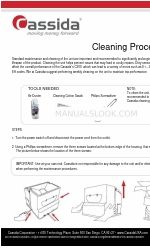 Cassida C300 Procedimento de limpeza