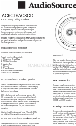 AudioSource AC6CD Руководство по установке