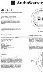 AudioSource AC6CD Руководство по установке