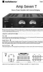 AudioSource Amp Seven T Manual do Proprietário