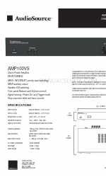 AudioSource AMP100VS Manual do Proprietário