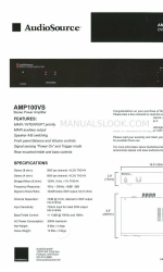 AudioSource AMP100VS Manual do Proprietário