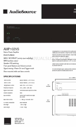 AudioSource AMP102VS Kullanıcı El Kitabı