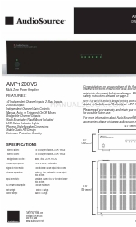 AudioSource AMP1200VS Kullanıcı El Kitabı