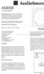 AudioSource AS8SW Manuel du propriétaire