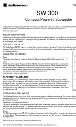 AudioSource SW 300 オーナーズマニュアル