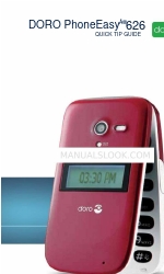 Consumer Cellular DORO PhoneEasy 626 Quick Tips Manual