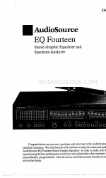 AudioSource EQ Fourteen Owner's Manual