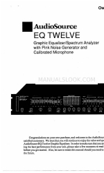 AudioSource EQ 12 Manuel du propriétaire