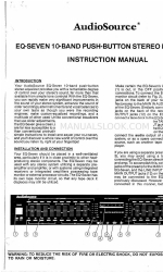 AudioSource EQ 7 Instruction Manual